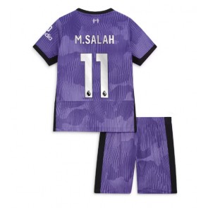 Liverpool Mohamed Salah #11 Tredje Kläder Barn 2023-24 Kortärmad (+ Korta byxor)